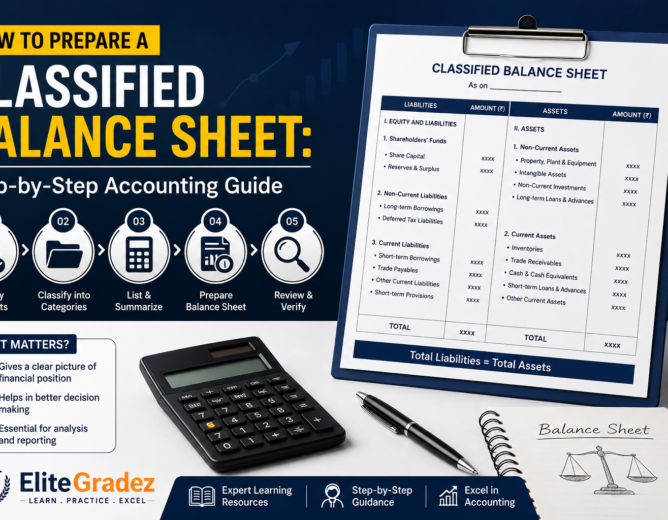 How to Prepare a Classified Balance Sheet: Step-by-Step Accounting Guide in 2026