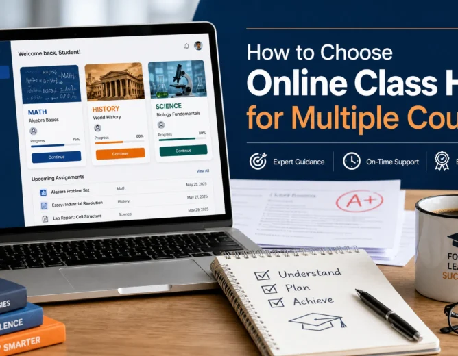 How to Choose Online Class Help for Multiple Courses