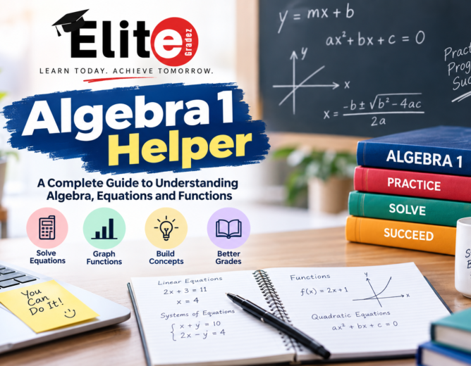 Algebra 1 Helper: Understanding Algebra, Equations and Functions